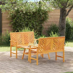 Garden Lounge Set Brown Solid Acacia wood 3154128