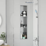 Shower Niche Silver 90 x 20 x 9.5 cm Stainless Steel 42012668