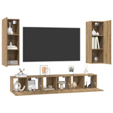 TV Cabinet Set 5 pcs Artisan Oak Engineered Wood 3393452