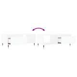 Coffee Table White 90x50x36.5 cm Engineered Wood 830556