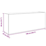 Bathroom Wall Cabinet Old Wood 100x25x40 cm Engineered Wood 860110