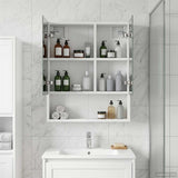 Bathroom Mirror Cabinet White 50 x 14.5 x 70 cm Engineered wood 889199