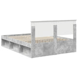 Bed Frame with Headboard Concerte 140 x 190 cm Solid Pine Wood 3410603