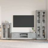TV Cabinet Set FLORIN 3 pcs Concrete Grey Engineered Wood 3397957