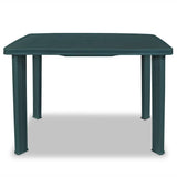 43593 Garden Table Green 101x68x72 cm Plastic