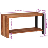 Bookshelf Brown 80 x 30 x 40 cm Solid Acacia Wood 4104018