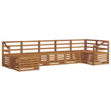 Sectional Sofa Set 7 pcs Natural Solid Acacia Wood 3375184