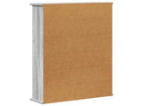 CD Cabinet Grey Sonoma 60 x 17 x 92 cm Engineered Wood 8012740