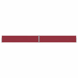 Patio Retractable Side Awning 140x1200 cm Red 313392
