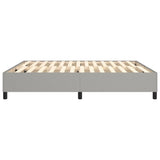 Box Spring Bed Frame Light Grey Super King Fabric 3121202