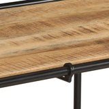 TV Cabinet 100x42x40 cm Solid Wood Rough Mango 4013488
