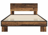 Bed Frame with Headboard Old Wood 80 x 200 cm Engineered Wood 8009085