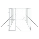 Outdoor Dog Kennel Silver 2x10x2 m Galvanised Steel 3190453