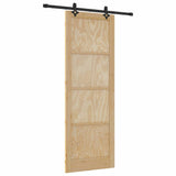 Sliding Door ORKDAL Brown 83 x 232 cm Solid Pine Wood 3333620