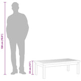 Coffee Table 100x50x33 cm Solid Acacia Wood 311833