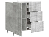 Sideboard Concrete Grey 66 x 34.5 x 91.5 cm Engineered Wood 894398