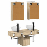 Bathroom Cabinet Set 5 pcs Sonoma Oak Engineered Wood 3406281