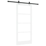 Sliding Door ORKDAL White and Black 93 x 211 cm 3332178
