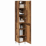 Highboard Old Wood 34.5 x 34 x 90 cm Engineered Wood 3402721