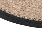 Jute Placemets 12 pcs Natural and Black 30 cm 100% Tossa Jute 42012316
