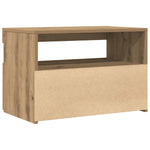 ZNTS TV Cabinet with LED Lights Artisan Oak 60x35x40 cm Engineered Wood 856311
