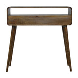 Curved Grey-wash Console Table IN971