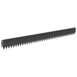 Lawn Edging 10 pcs 103 x 10 cm Steel Black 8008322