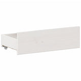Bed Frame without Mattress with Headboard White 180x200 cm Super King Solid Wood Pine 3308757