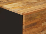 Side Cabinet with Door Brown 40 x 33 x 75 cm Solid Mango Wood 4018320
