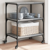 Kitchen Trolley Grey Sonoma 60x41x76 cm Engineered Wood 842304