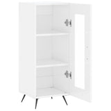 Sideboard High Gloss White 34.5x34x90 cm Engineered Wood 828766