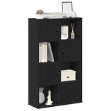 Bookcase Black Oak 60x24x101.5 cm Engineered Wood 860392