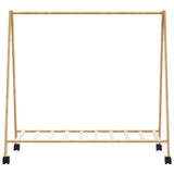 Clothes Rack Natural Bamboo Bamboo Medium Foldable 4008903