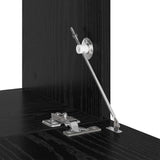 TV Cabinet Set 4 pcs Black Oak Engineered Wood 3393415