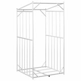 Firewood Rack with Rain Cover 100x100x200 cm Galvanised Steel 4104951