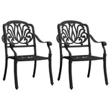 Bistro Set Black Cast aluminium Small Durable Bistro Set 3070578