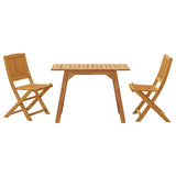3 Piece Balcony Set Solid Wood Acacia 366373