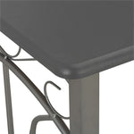 3 Piece Bar Set Wood and Steel Anthracite 284397