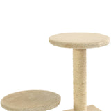 Cat Tree with Sisal Scratching Posts 60 cm Beige 170519