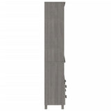 Highboard HAMAR Solid Wood Pine Light Grey 3100937