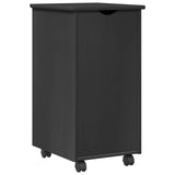 Desk Cabinet Set 2 pcs Grey Solid Pine Wood 3438782