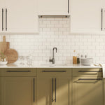 ZNTS Cabinet Handles 20 pcs Black 320 mm Stainless Steel 3203697