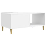 Coffee Table High Gloss White 90 x 50 x 40 cm Engineered Wood 895189