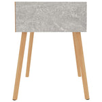 ZNTS Bedside Cabinet Concrete Grey 40x40x56 cm Engineered Wood 326803