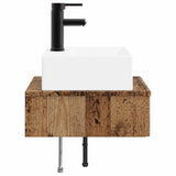 Wall-Mounted Wash Basin Old Wood 40 x 41 x 39 cm 890206