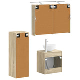 Bathroom Furniture Set 4 pcs Sonoma Oak 3407409