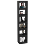 Book Cabinet/Room Divider Black 40x30x198 cm 811638