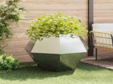 Planter 2 pcs Silver 100 x 100 x 80 cm Galvanised Steel 884035