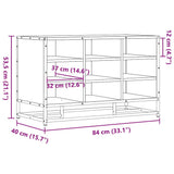 Shoe Bench Black 84x40x53.5 cm Engineered Wood and Metal 849229