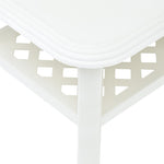 Coffee Table White 90x60x46 cm Plastic 48793